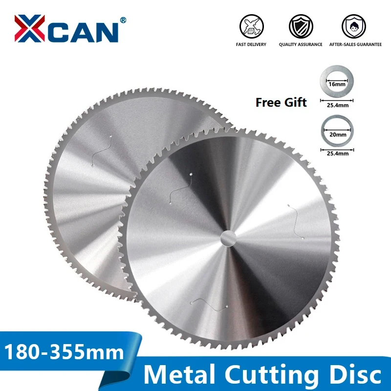XCAN Metal Cutting Blade 355mm(14 Inch) 66/90 T Circular Saw Blade For Aluminum Iron Steel Metal Cutting Disc Carbide Saw Blade