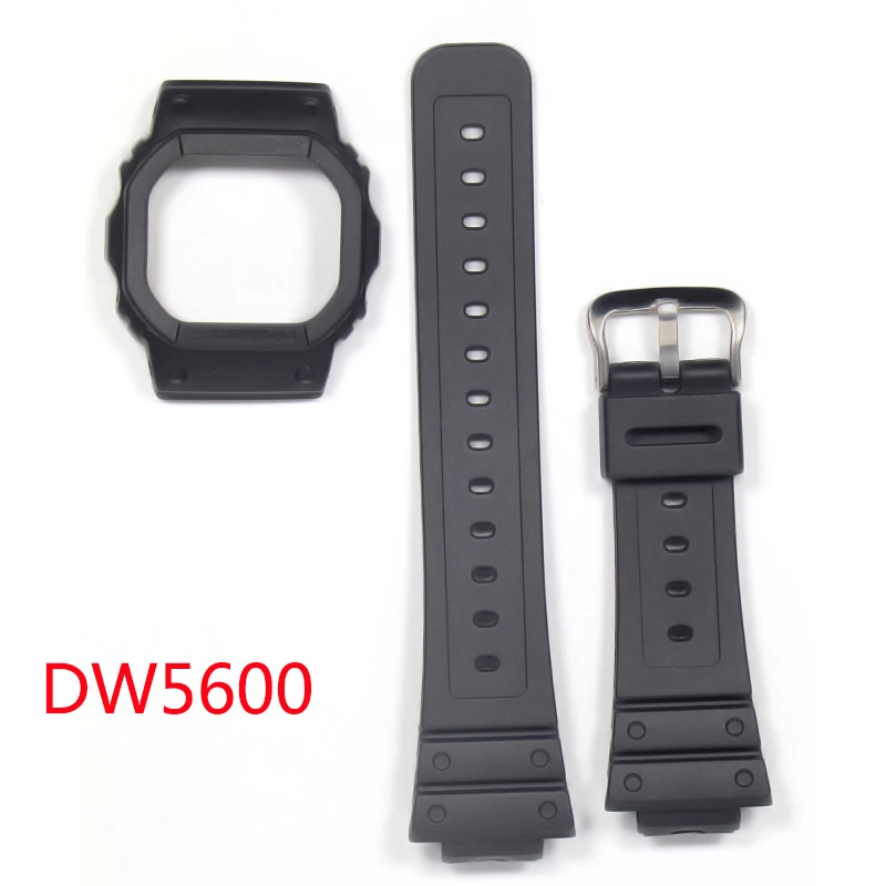 Sport Silicone Strap For Casio G-SHOCK  DW5600  Smart Watch Waterproof Watchbands Stainless Steel Buckle