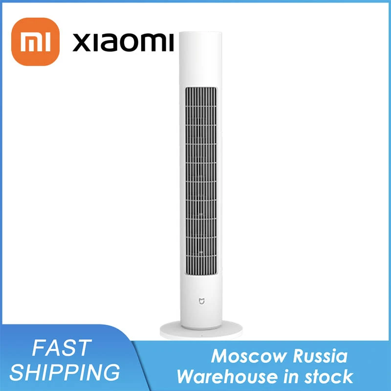 Xiaomi Mijia DC Frequency Conversion Tower Fan Summer Cooling Bladeless Air Conditioner Cooler for Home Office Desk Tower Fan