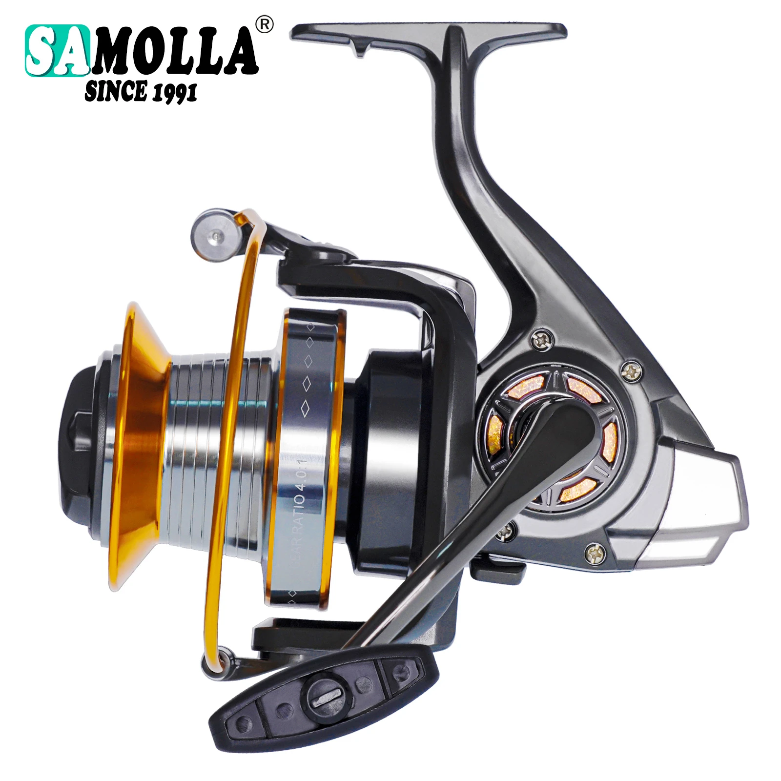 Big Strong Metal Spinning Reel 12+1BB Peche Carp Fishing Reels Super Big Sea Fishing Wheel High Speed 4.11:1 Fish Tools Molinete