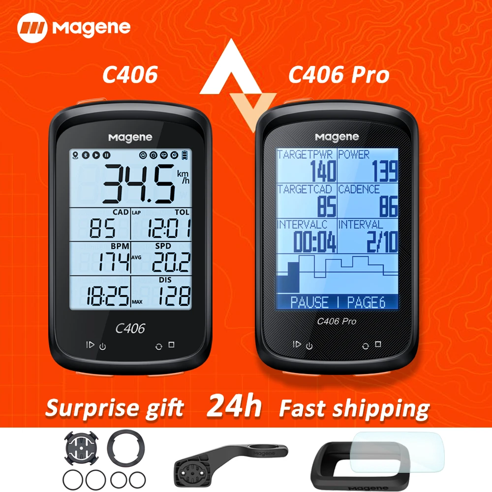 Magene C406 Bike GPS Computer C406 LITE MTB Road Cycle Smart Wireless Waterproof Speedometer Bicycle Odometer