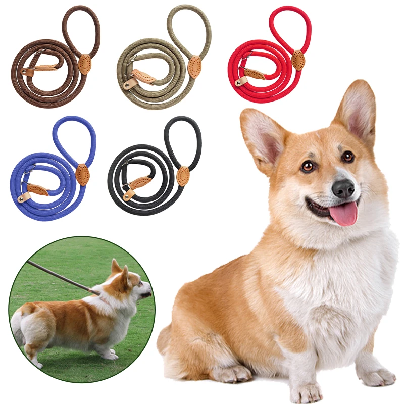 Dog Leash Nylon Pet Lead Leash Adjustable Dog Harness Durable Rope Belt Lightweight Dog Supplies Walking Training correa perro