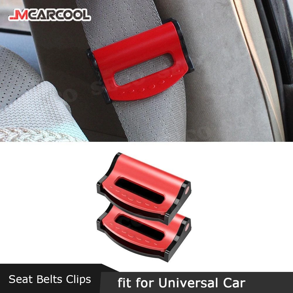 Car Accessorise Safety Seat Belt Buckle Clip Seatbelt Stopper Adjuster Clip To Relax Shoulder Car Seat Belt fixing Clips 2PCS