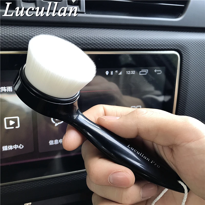 Lucullan Ergonomic Super Soft Hair Nano brush Interior Leather Panel LCD Cleaning Dusting Brush