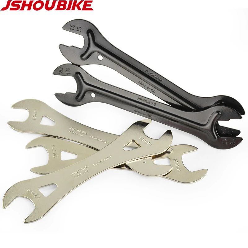 JSHOU BIKE Head	 Open End Axle Hub Cone Wrench 13 to 24mm High Carbon Steel Bicycle Removal Repair Tool