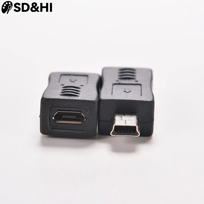 Micro USB Female to Mini USB Male Adapter Connector Converter Adaptor for Mobile Phones MP3