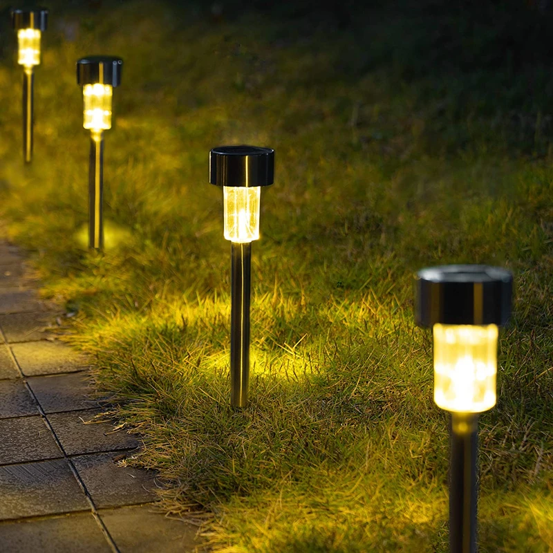 10PCS Solar Lights Outdoor LED Solar Garden Pathway Light  Warm White/Multiple  Landscape Light For Lawn/Patio/Yard/Walkway