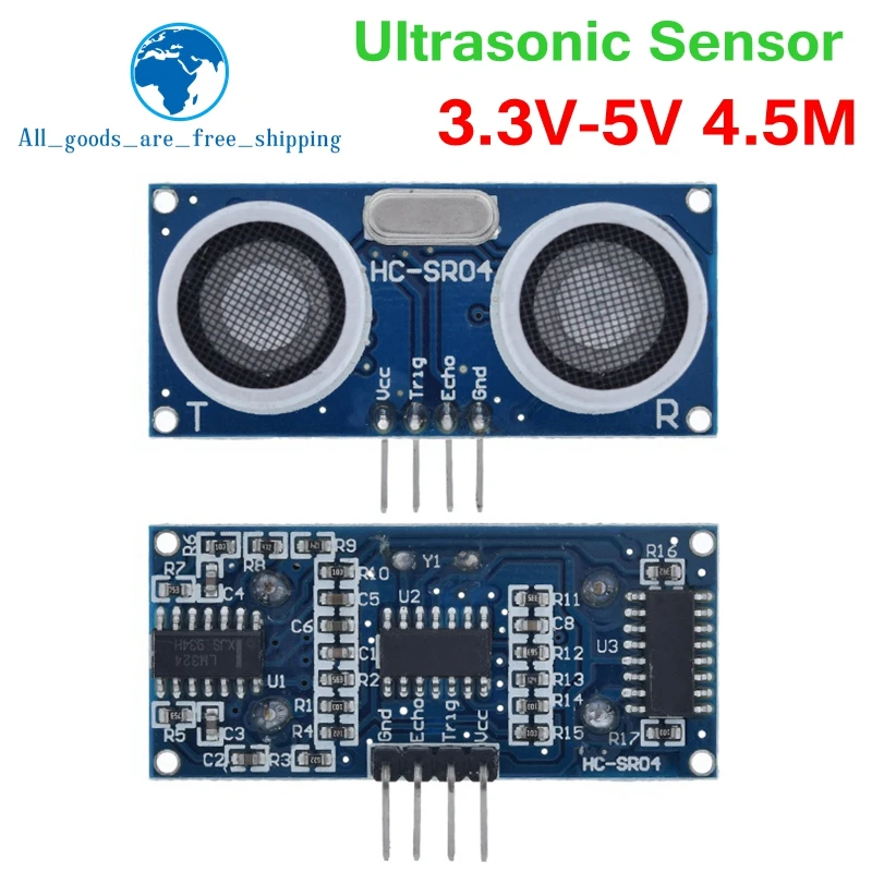 TZT Ultrasonic sensor HC-SR04 HCSR04 to world Ultrasonic Wave Detector Ranging Module HC SR04 HCSR04 Distance Sensor For Arduino