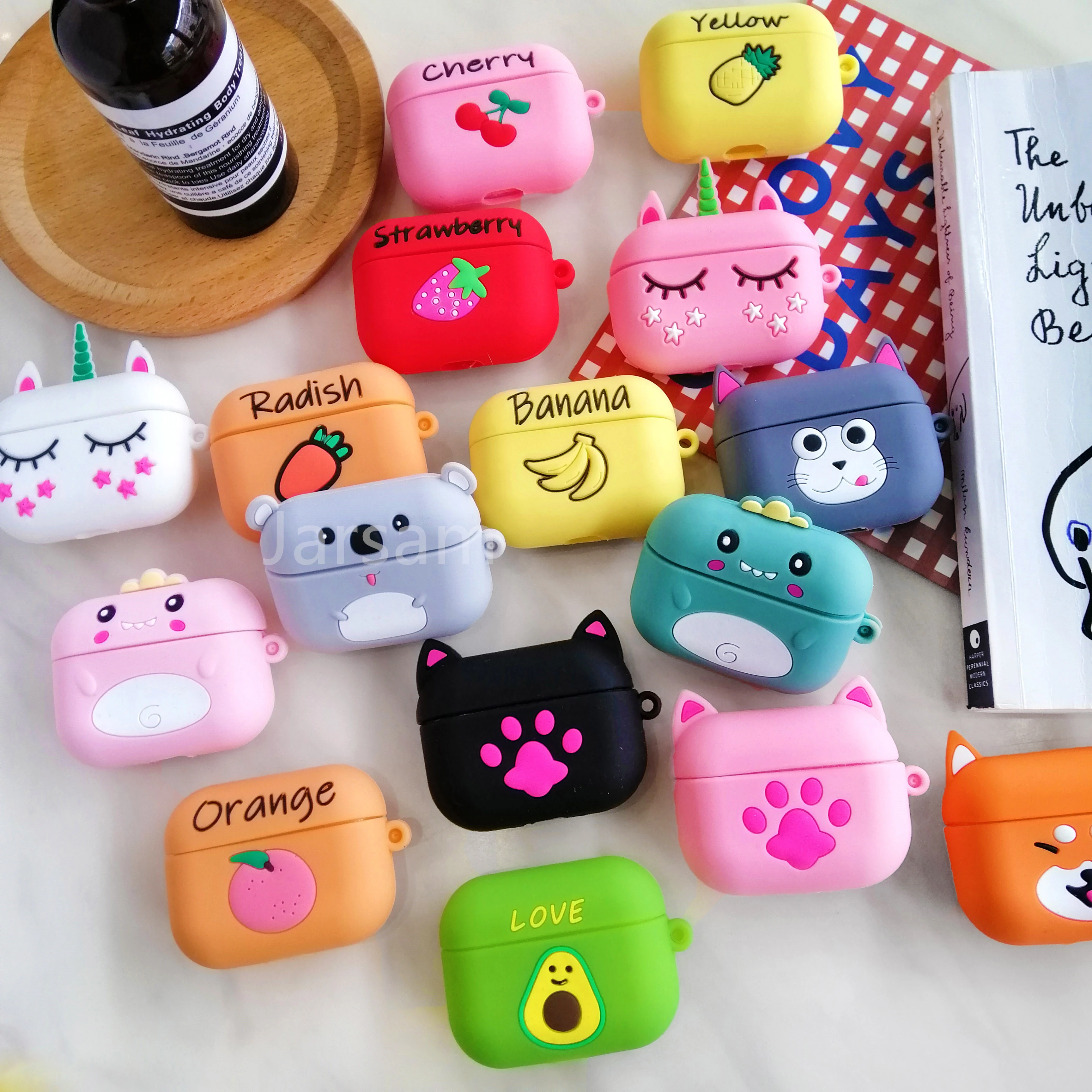 Cartoon For airpods case Silicone Cover For airpods Case Cute Earphone 3D Headphone case Protective