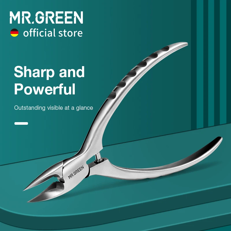 MR.GREEN Toenail Clippers Ingrown Nail Cutters Pedicure Tools Olecran Thick Hard Podiatry Toe Nail Correction Manicure tool