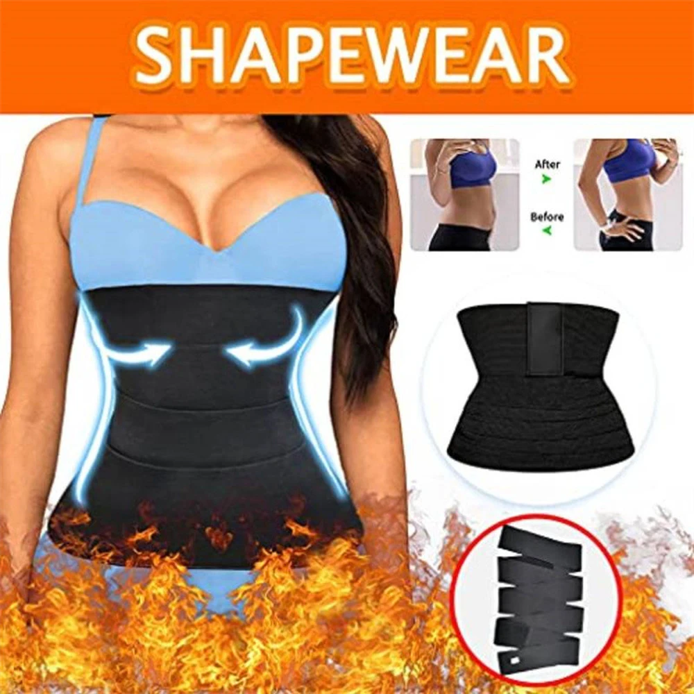 Waist Trainer Shaperwear Belt Women Slimming Tummy Wrap Belt Resistance Bands Cincher Body Shaper Fajas Control Strap