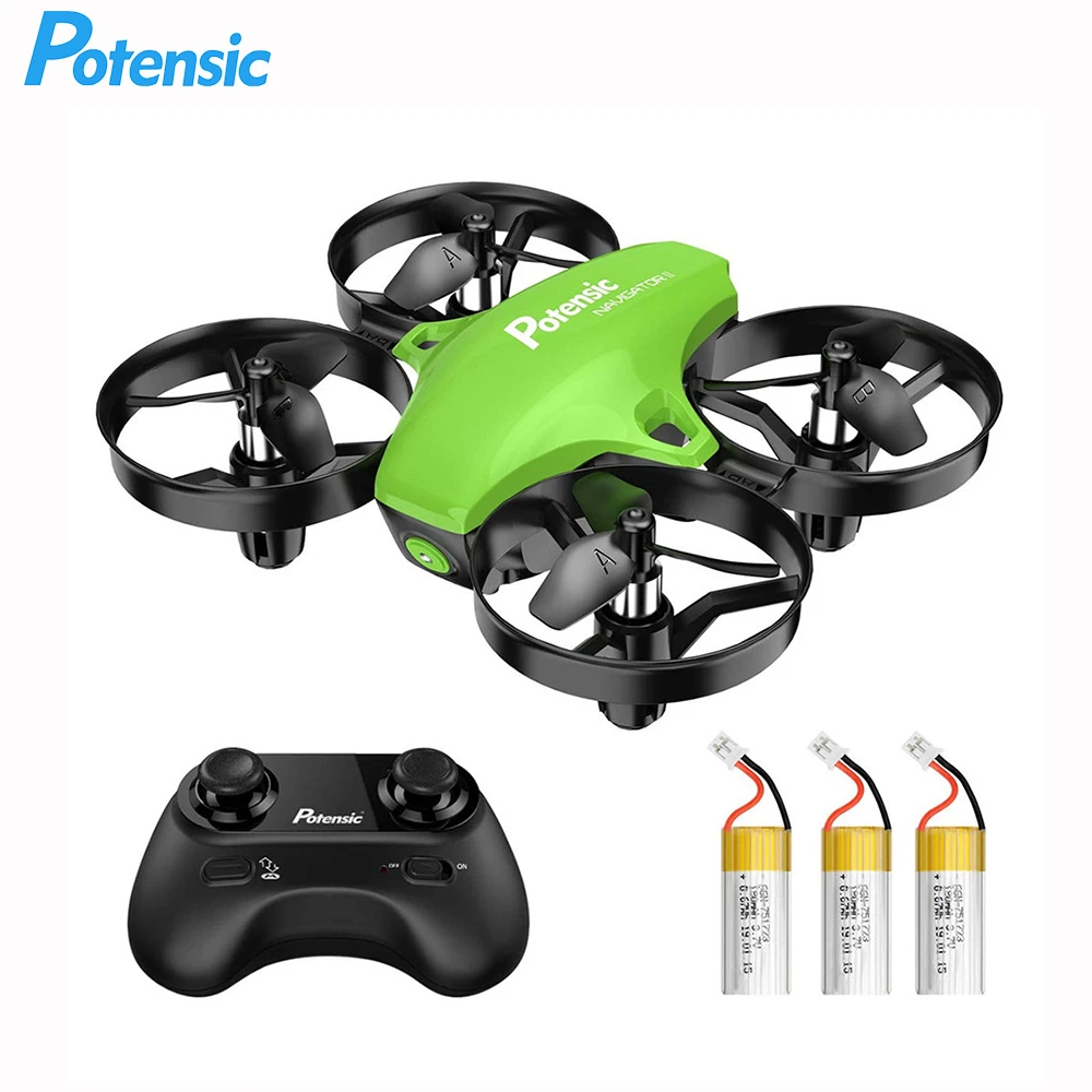 Potensic A20 Mini Drone for Kids Beginners Easy to Fly Headless Mode RC Helicopter Quadcopter Remote Control With 3 Batteries