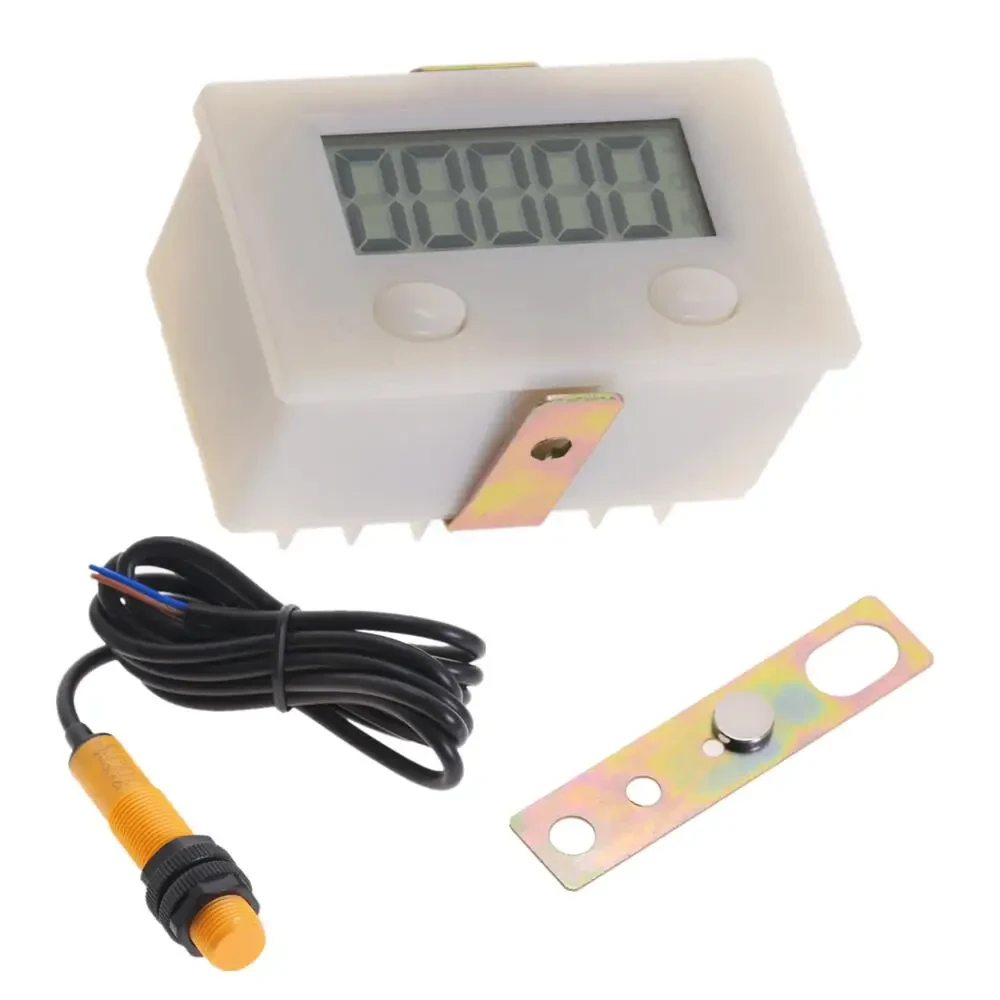 1pcs 0-99999 LCD Digital Display Electronic Counter Punch Magnetic Induction Proximity Switch Reciprocating Rotary Counter