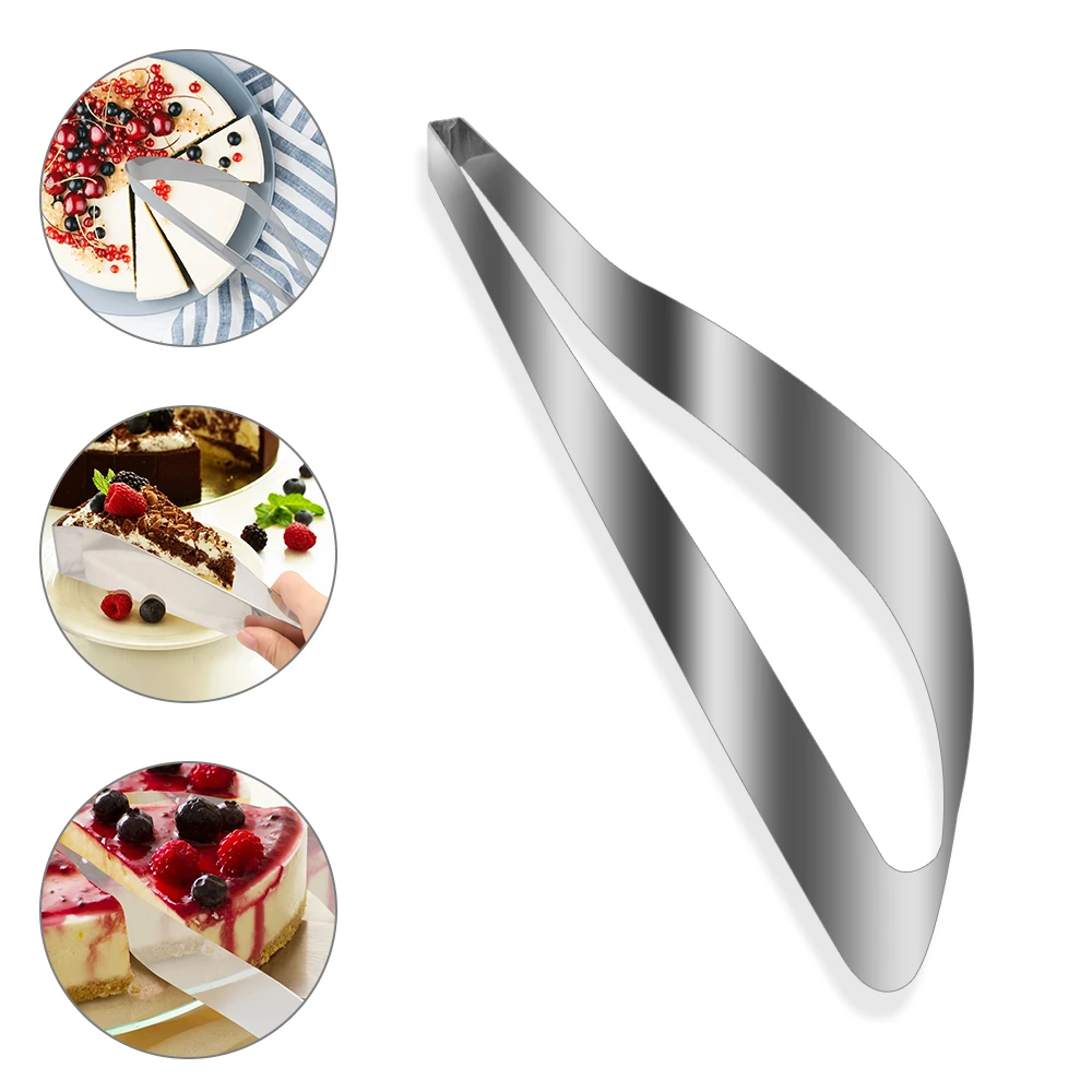 Stainless Steel Cake Pie Slicer Cookie Fondant Cake Cutters Pie Knife DIY Bread Pastry Divider Cake Clamping Device Baking Tools