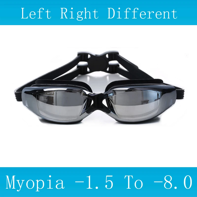 Swim Glasses Myopia Prescription Corrective Lens Pool Waterproof Adult Child Professional Swim Eyewear Optical Swimming Goggles