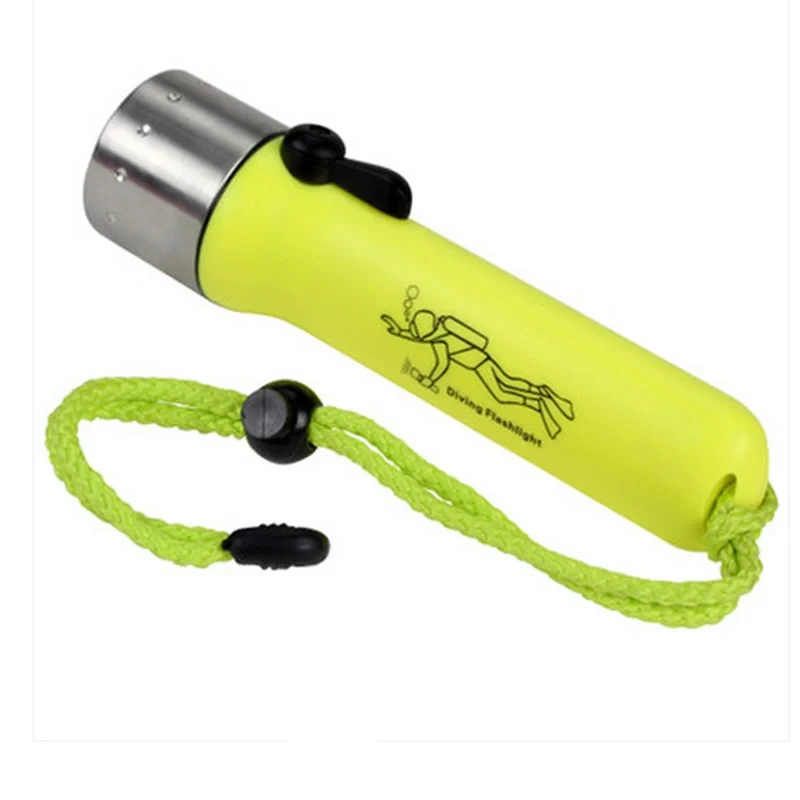 Portable IP68 Waterproof Underwater Flashlight Diving  Dive Light Powerful Diving Torch Linterna Buceo  Usb Chargeable