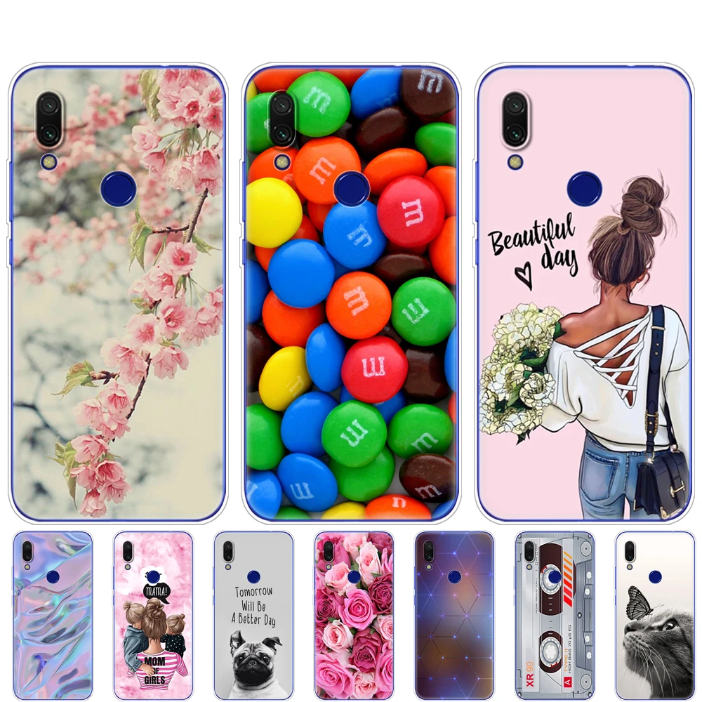 For xiaomi Redmi 7 Case Silicone Painting Soft TPU For xiaomi Redmi 7 Case 6.26 inch snapdragon 632 model Fundas Coque