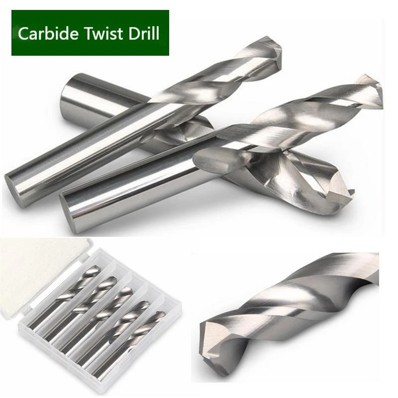 Carbide Twist Drill Bits for CNC Metal Drilling Tungsten Carbide End Mill