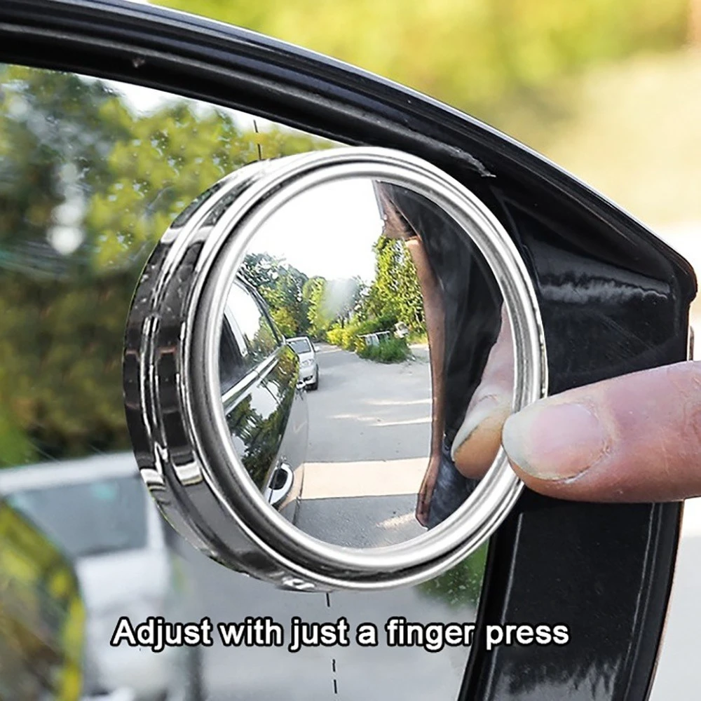 2pcs 360 Degree HD Blind Spot Mirror Car Side Blindspot Ultrathin Wide Angle Round car goods Rear View Mirror Car Accessories