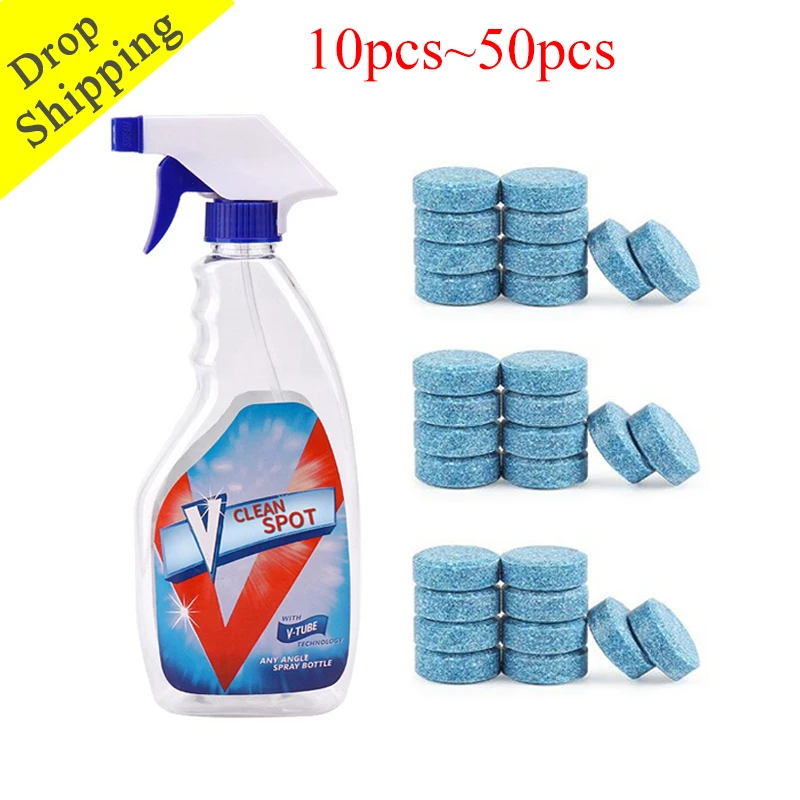 100/50/10Pcs Multifunction Effervescent Spray Cleaner Set Clean Spot Home Cleaning Concentrate Window Floor kitchen CleaningTool