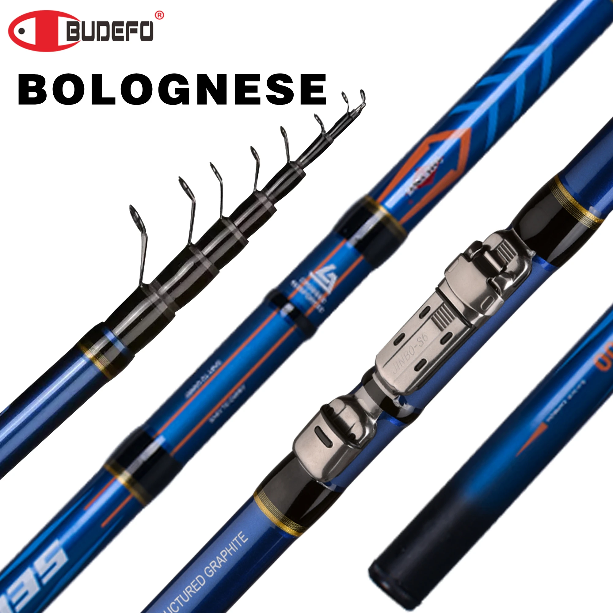 MIFINE SELEKTOR Telescopic Bolognese Fishing Rod 4/4.5/5/5.5/6M HIGH CARBON Trout Travel Light Spinning Float Fishing 10-25G