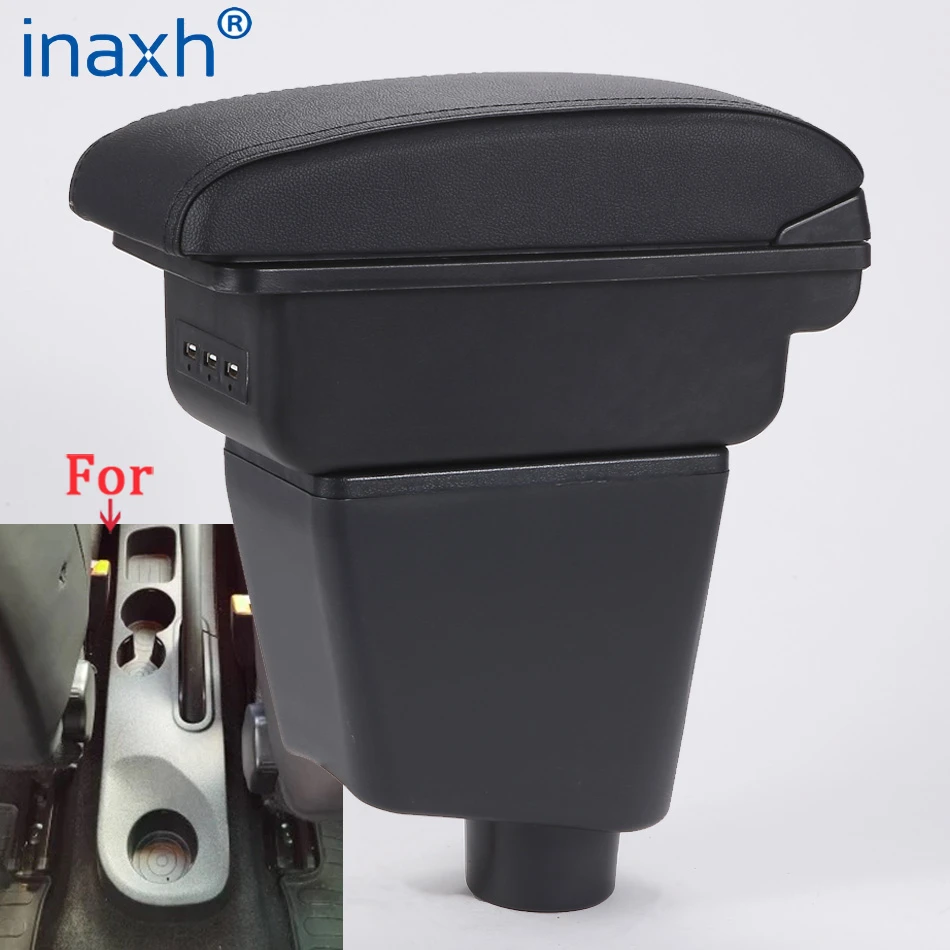 For Renault Clio 4 Armrest For Renault Captur Clio 3 III IV Car Armrest box Car accessories Storage box cup holder ashtray USB