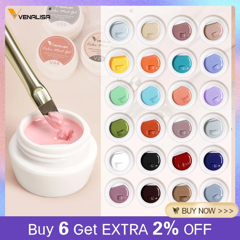 VENALISA 5g Painting Gel High Quality Thick Jelly Color Mud UV Gel Paste Soak Off UV LED Nails Gel Polish For Nail Art