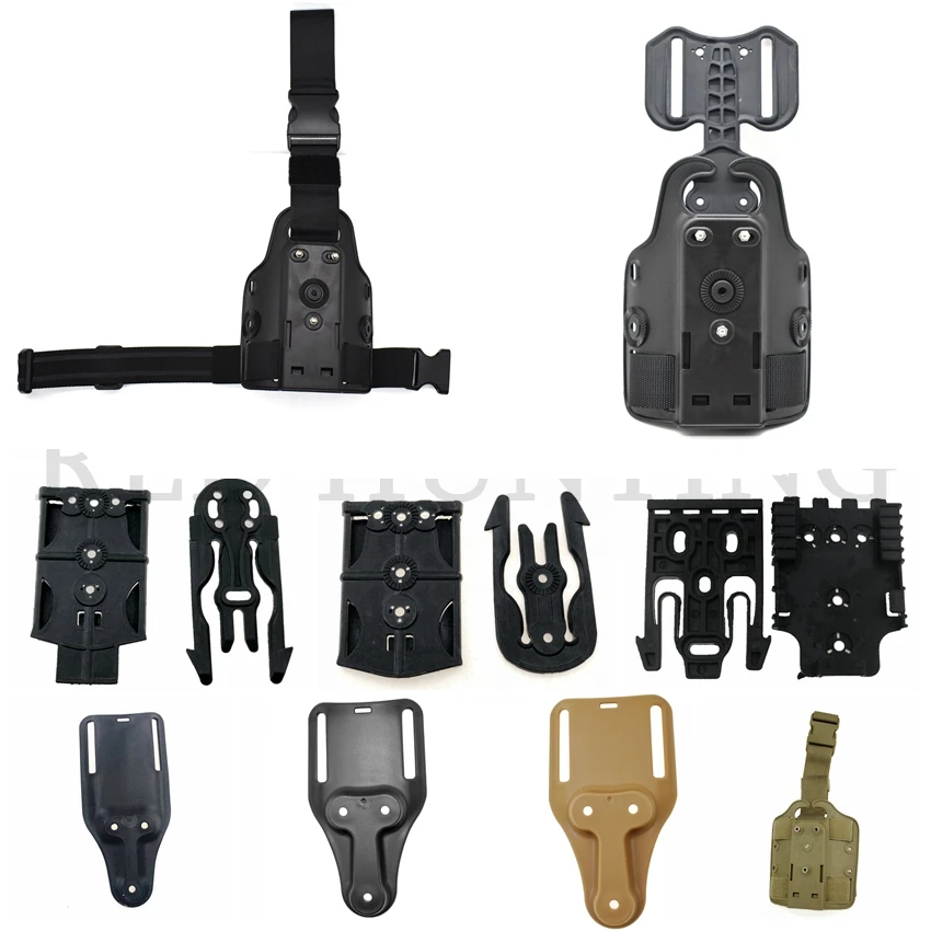 Hot Sale Gun Accessories Tactical Leg/Belt Holster Drop Adapter Safa QLS/SOG Clip Mount Drop Leg Platform Accessories