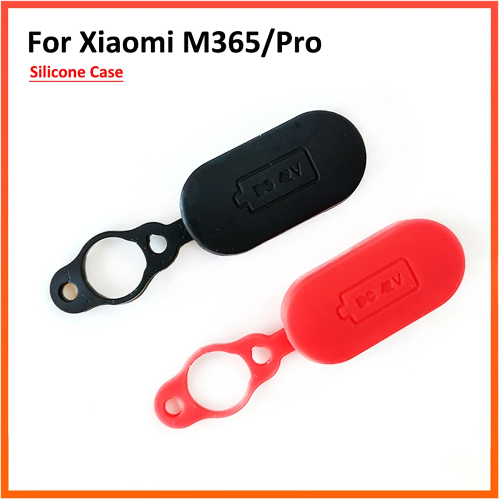 Charging Port Dust Plug Rubber Case For Xiaomi Mijia M365 Electric Scooter Brake line Hole Cover Replacement Parts Black Red
