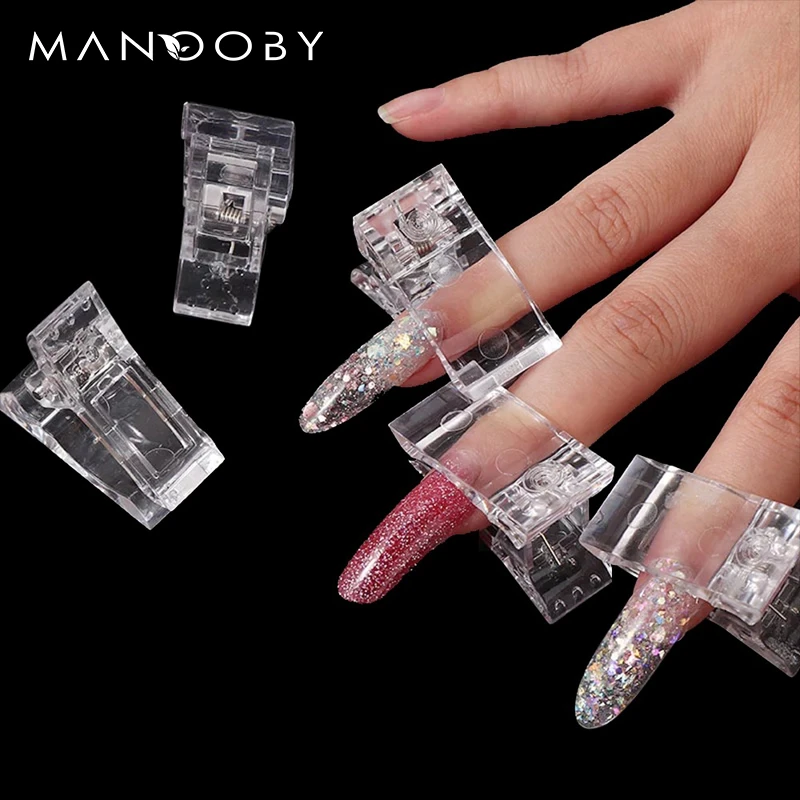 Professional Nail clips Acrylic Extension Tips For Nail Fake Nail Clip Quick Building Mold UV Gel For Manicure nails accessories