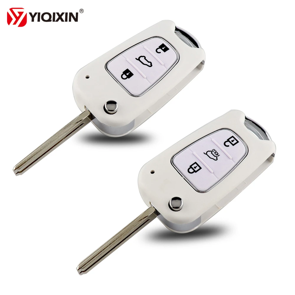 YIQIXIN 3 Buttons Flip Folding Remote Auto Car Key Shell For Kia Rio 3 Picanto Sportage K2 K3 K5 For Hyundai IX35 I30 Key Shell