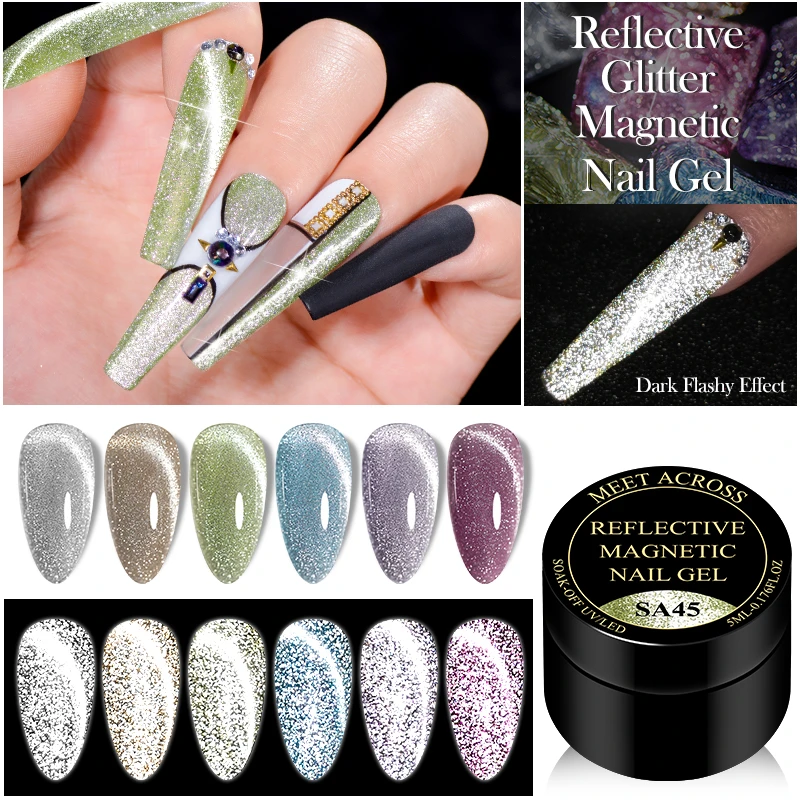 Magnet Nail Gel Polish 5D Cat Eye Effect UV Gel Nail polish Chameleon Magnetic Gel Varnishes Manicure Soak Off Enamel UV Polish