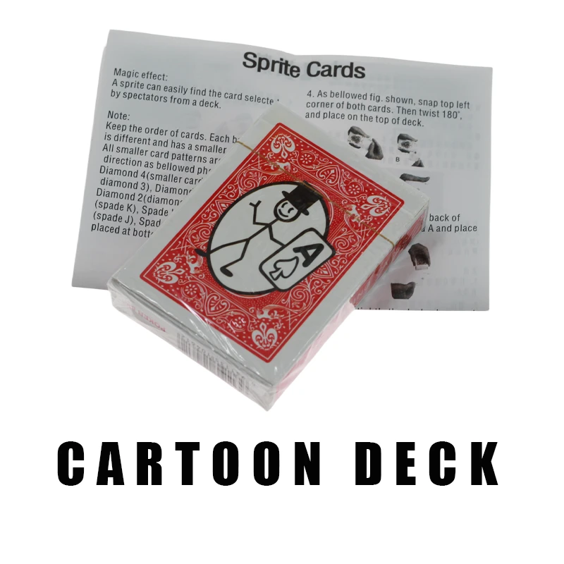 New Magic prop Cartoon Cardtoon Deck Pack Playing Card Toon Animation Prediction,funny magic,magic tricks,gimmick