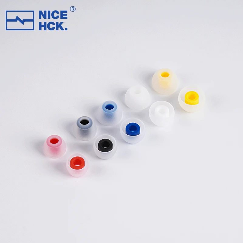 NiceHCK 07 Noise Isolating Silicone Ear Tips Soft Safe Eartips Improve Vocal For NX7 MK3 ASX ZSN ZS10 Pro ZSX In Ear Earphone