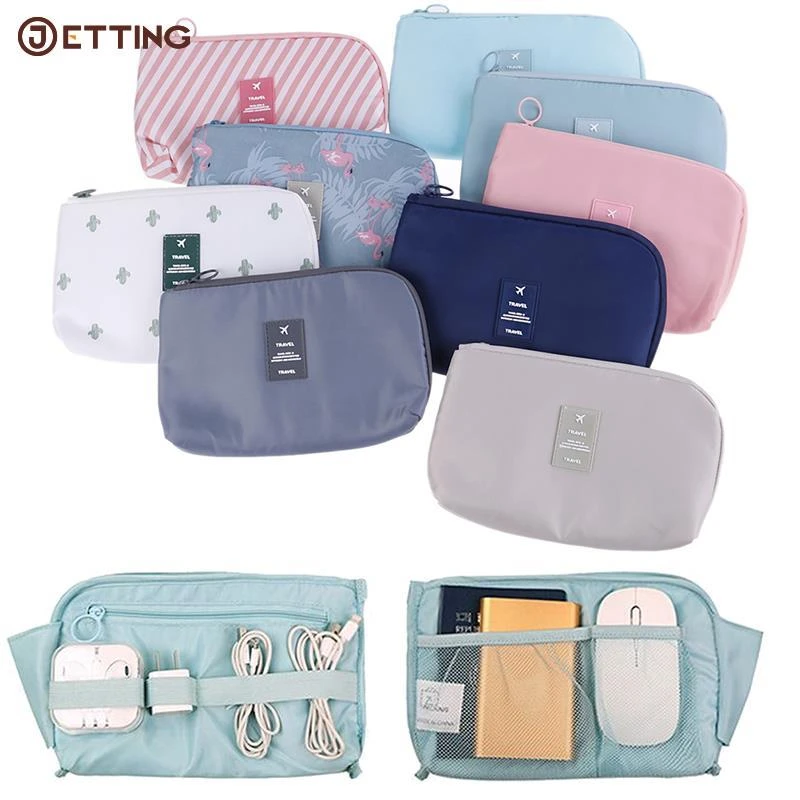 7 Style Cosmetic Bag Women Necessaire Make Up Bag Travel Waterproof Portable Flamingo Makeup Bag Toiletry Kits