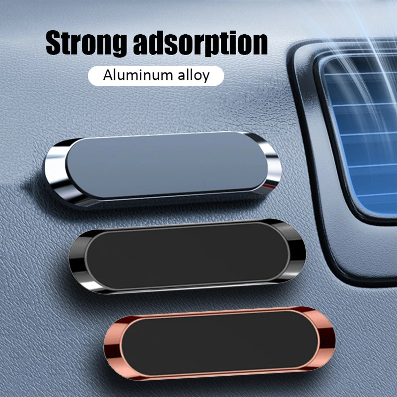 Strip Magnetic Car Phone Holder Apply to iPhone Samsung Xiaomi Stand Universal Strong Magnet Adsorption Magnetic Phone Holder
