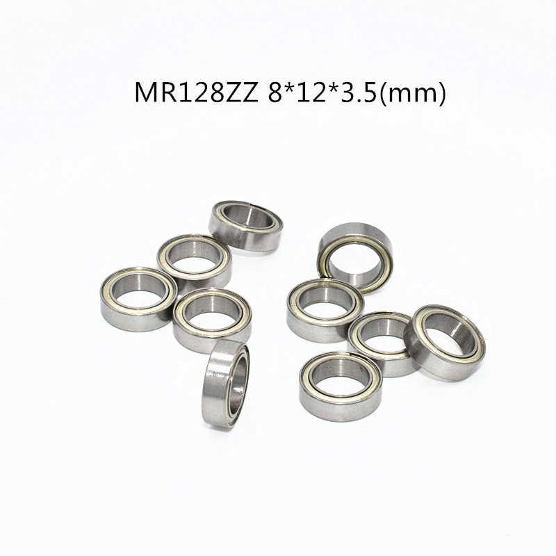MR128ZZ 8*12*3.5(mm) 10pieces free shipping bearing ABEC-5 Metal Sealed Miniature Mini Bearing MR128 ZZ chrome steel bearing