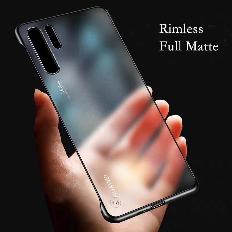 Rimless Matte Case For Huawei Honor 20 Pro Lite 20S Global Mate 20 Pro Case For Huawei Nova 5T 4 5 P20 P30 Lite Pro Cases Cover