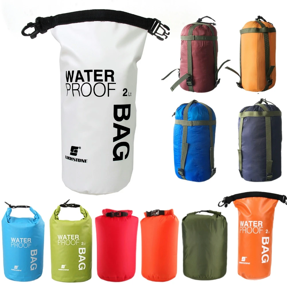 Waterproof Backpack Dry Bag 2/8/40/70L Ultralight Waterproof PVC Bag Pouch Rafting Camping Hiking Swimming Outdoor Tools Travel