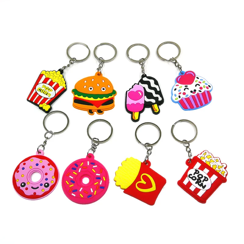 1pcs pvc Keychain Anime Key Ring Key Chain key Holder Fashion Trinkets for Kids Jewelry Key Chain for Car Keys Decoration