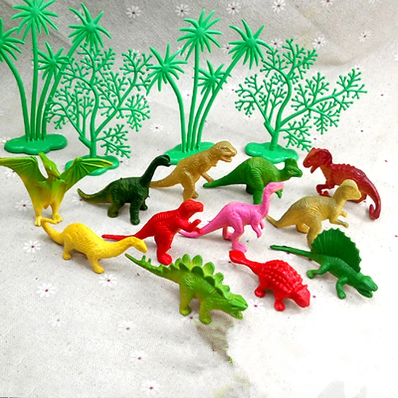 16Pcs/Set DIY Jungle Dinosaur Cake Decorating Ornaments Creative Cake Baking Decoration Home Birthday Party Supplies Kids Gifts