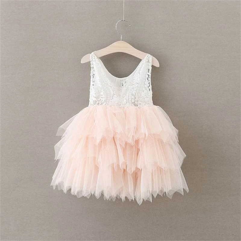 Baby Girls Spring Winter Long Sleeve Tutu Lace Dresses Infantil Newborn 1st Birthday Party Clothes Christening Gown Casual Wear