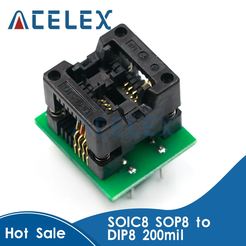 SOIC8 SOP8 to DIP8 Wide-body Seat Wide 200mil Programmer Adapter Socket