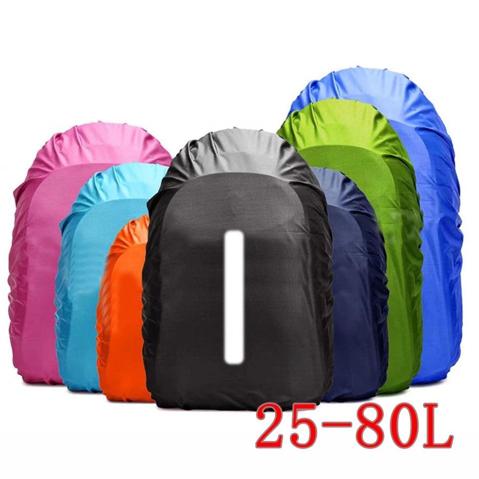 Rain Cover Backpack Reflective 25L 35L 45L 60L Waterproof Bag Fashion Tactical Outdoor Camping Hiking Climbing Dust Raincover