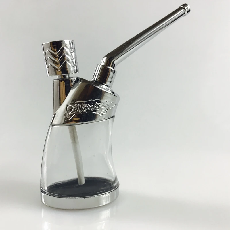 SWSMOK New Popular Bottle Water Pipe Portable Mini Hookah Shisha Tobacco Smoking Pipes Gift of Health Metal Tube Filter