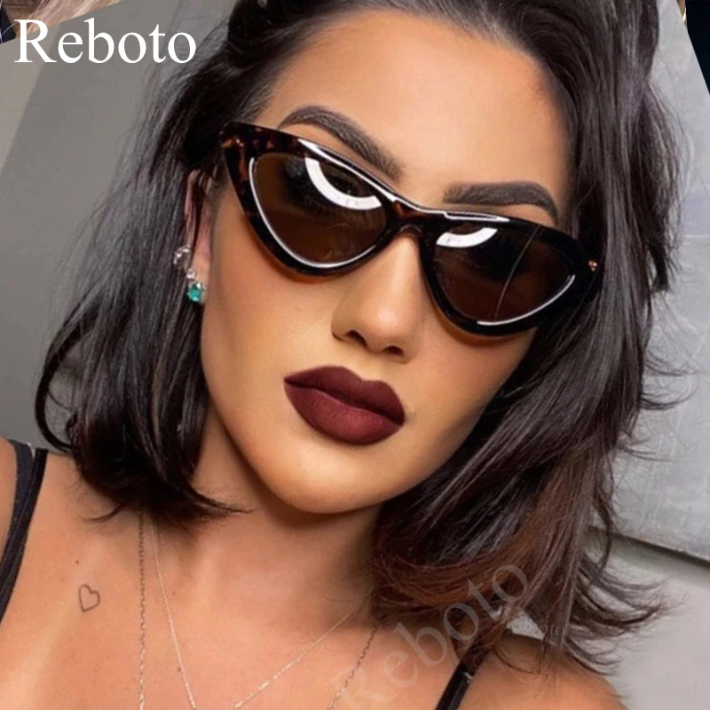 cat eye shade for women fashion sunglasses brand woman vintage retro triangular cateye glasses oculos feminino sunglasses Sexy