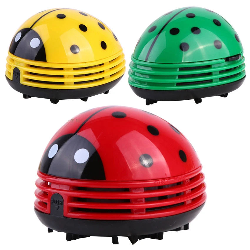 Mini vacuum Table Vacuum Cleaner Ladybug dust Cleaner Desktop Coffee  Dust Collector For Home Office Desktop cleaning