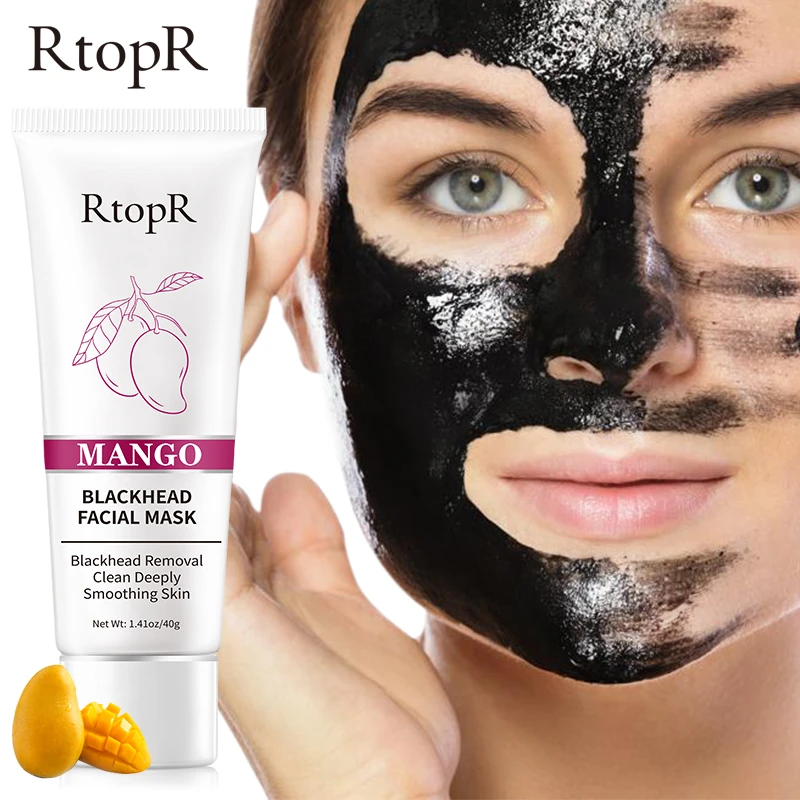 Mango Blackhead Remover Acne Treatment Nose Oil-control Mud Pore Strip Mask Whitening Cream Peel off Mask Nose Peel Skin Care