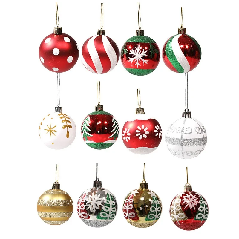 2021 Christmas Balls Christmas Tree Ornament Xmas Party Hanging Ball Bright Ball Home New Year Gift Christmas Decoration Navidad