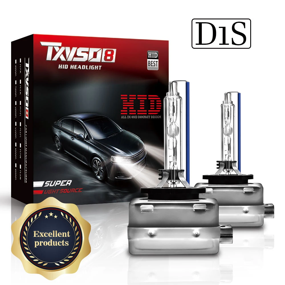 TXVSO8 Super Bright Headlights D1S D2S D3S D4S Xenon HID Car Bulb 35W/55W 9000LM Automobiles Headlamps 4300k 6000K 8000K Kit